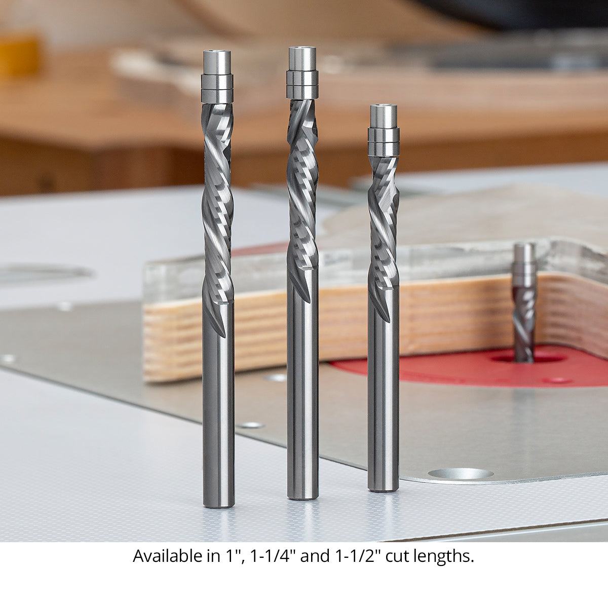 Ultra-Shear Flush Trim Router Bit 1/4 SH | 1/4 CD | 1 CL | 2+2 Flute | Template Pattern | Compression | Solid Carbide | USA Made - US2102FTC