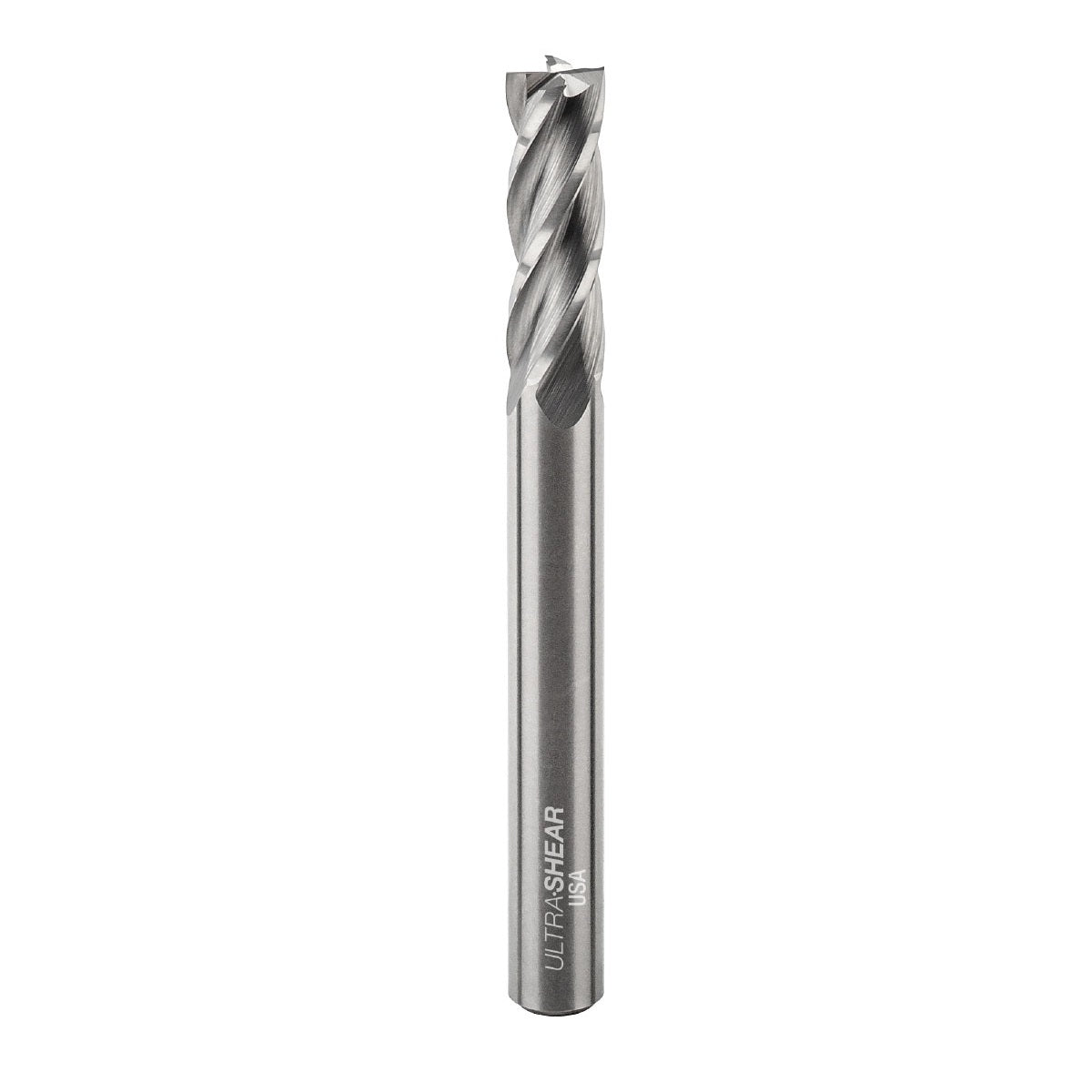Ultra-Shear End Mill | Steel Cutter | 1/4 SH | 1/4 CD | 3/4 CL | 4 Flute | USA Made - UF35074U