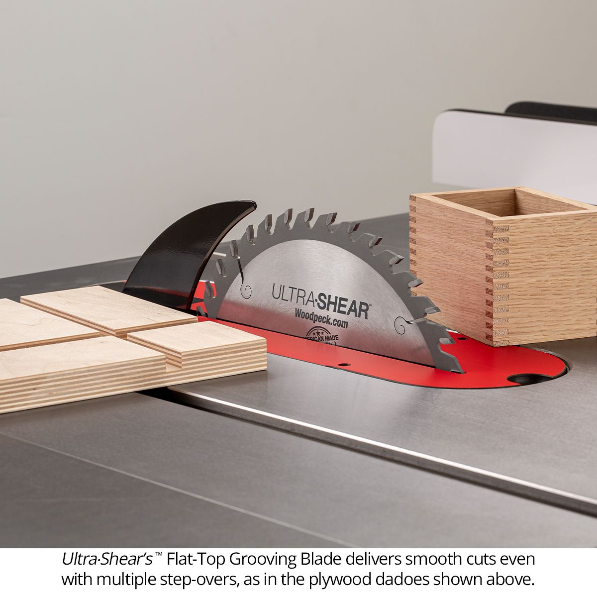 Ultra-Shear Flat Top Saw Blade For Joints & Grooves | 10 Inch | 40-Tooth | 3/16" Kerf | USA Made - US1040-316FTG