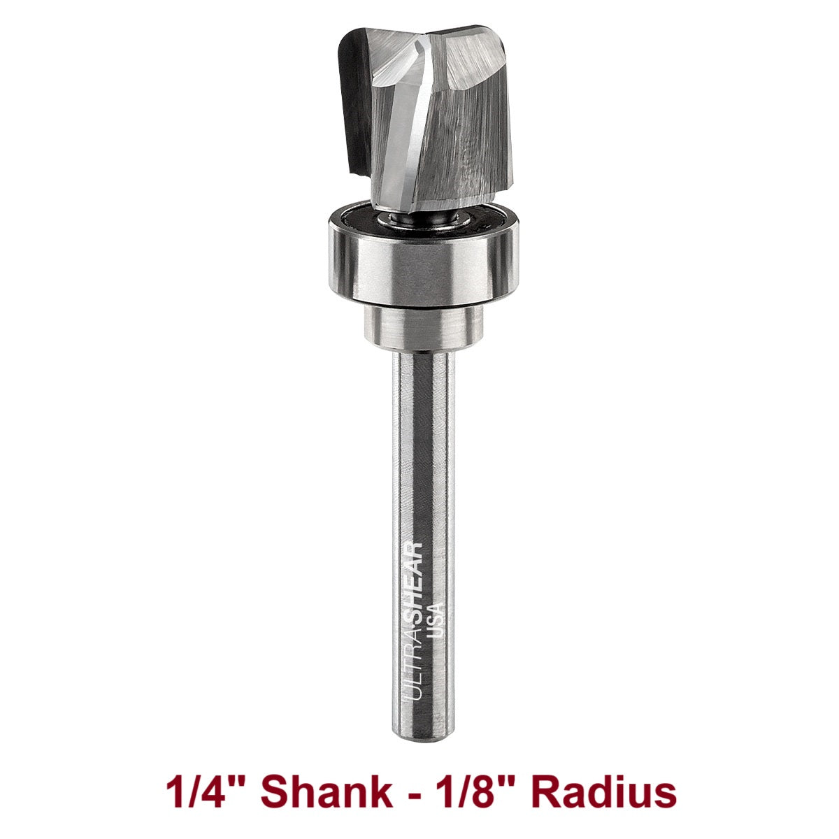 Ultra-Shear Bowl & Tray Router Bits, Deep Reach, 1/8 Radius | 1/4 SH | 3/4 CD | 5/8 CL | 3 FL | Carbide Head - US27125BD