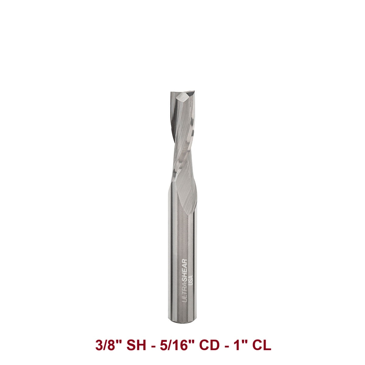 Ultra-Shear Variable Helix Joinery Router Bit 3/8 SH | 5/16 CD | 1 CL | Solid Carbide | USA Made - US523110UV
