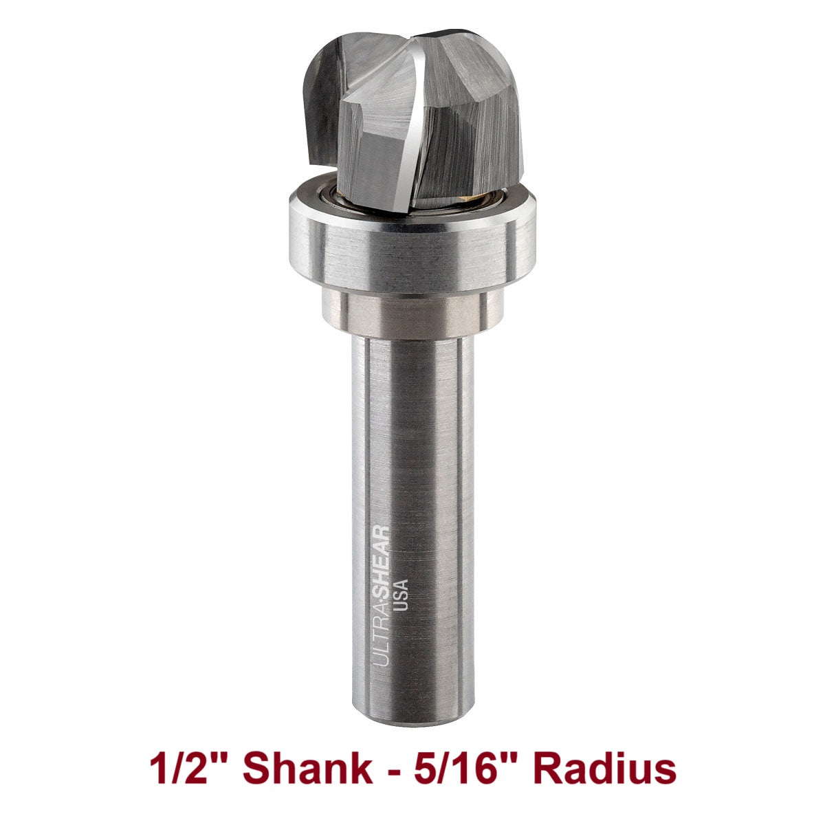 Ultra-Shear Bowl & Tray Router Bits, Big Bowl, 5/16 Radius | 1/2 SH | 1 CD | 5/8 CL | 3 FL | Carbide Head - US5313BBB