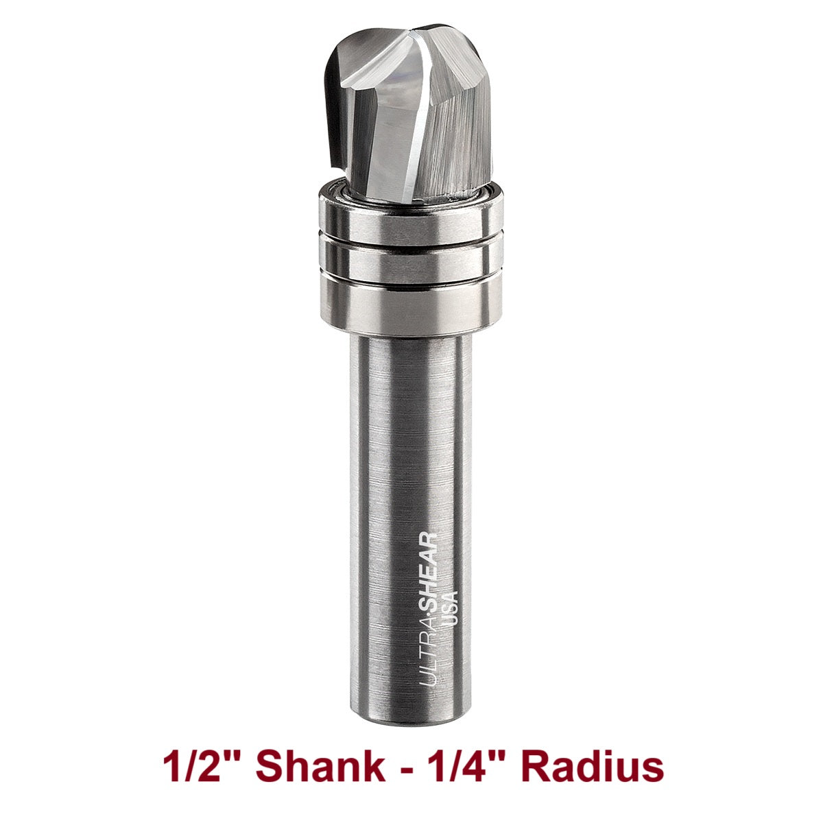 Ultra-Shear Bowl & Tray Router Bits, Deep Reach, 1/4 Radius | 1/2 SH | 3/4 CD | 5/8 CL | 3 FL | Carbide Head - US57250BD