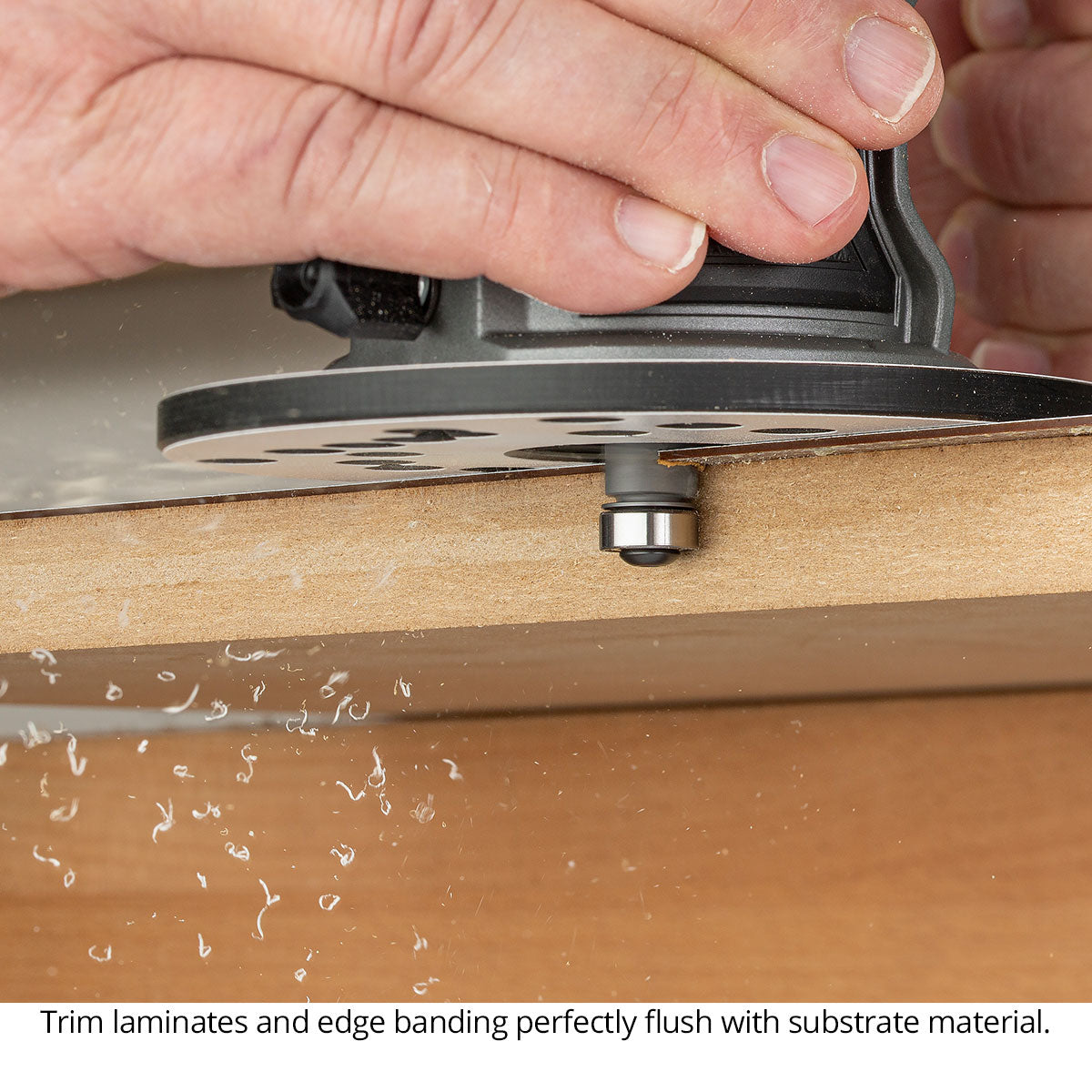 Ultra-Shear Flush Trim Router Bit 1/2 SH | 1/2 CD | 2 CL | 2 Flute | Template Bearing | Carbide Tipped | USA Made - US55020FT