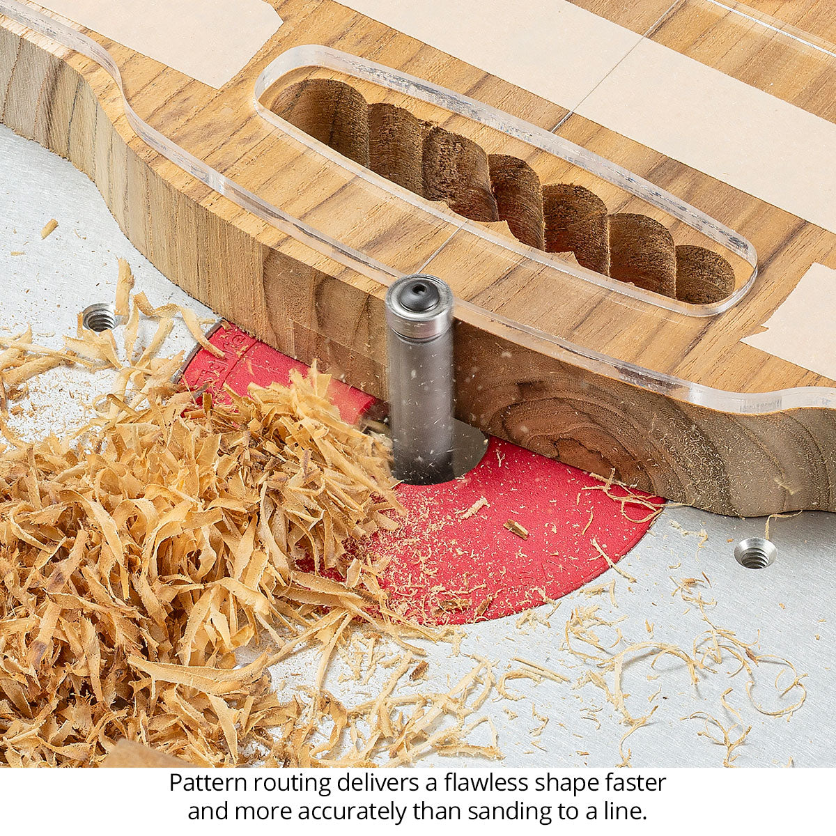 Ultra-Shear Flush Trim Router Bit 1/2 SH | 1/2 CD | 2 CL | 2 Flute | Template Bearing | Carbide Tipped | USA Made - US55020FT