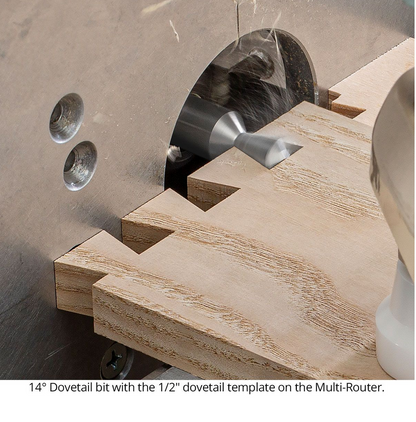 Ultra-Shear Spiral Dovetail Router Bits 3 Piece Set | 1/2 SH | 1/2 CD | 2 FL | Solid Carbide, Up Cut - US5250SDU-3PC