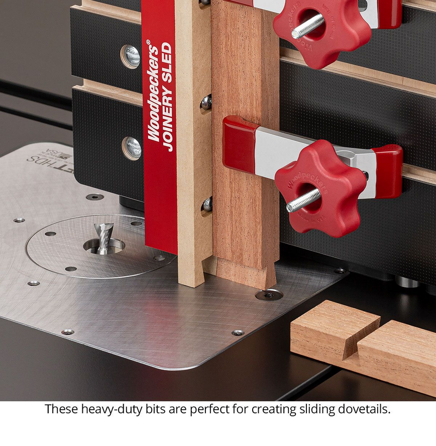 Ultra-Shear Spiral Dovetail Router Bits 3 Piece Set | 1/2 SH | 1/2 CD | 2 FL | Solid Carbide, Up Cut - US5250SDU-3PC