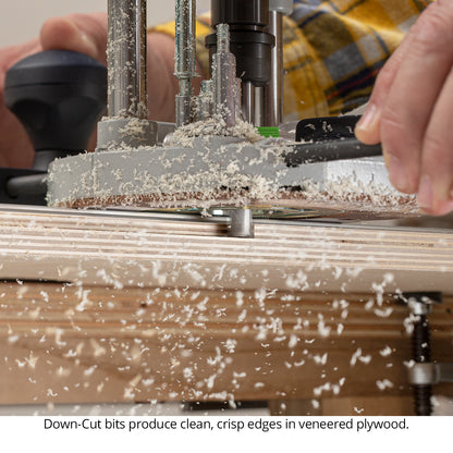 Ultra-Shear Spiral Router Bits 1/4 SH | 1/4 CD | 3/4 CL | 2 FL | Solid Carbide, Down Cut - US2075D