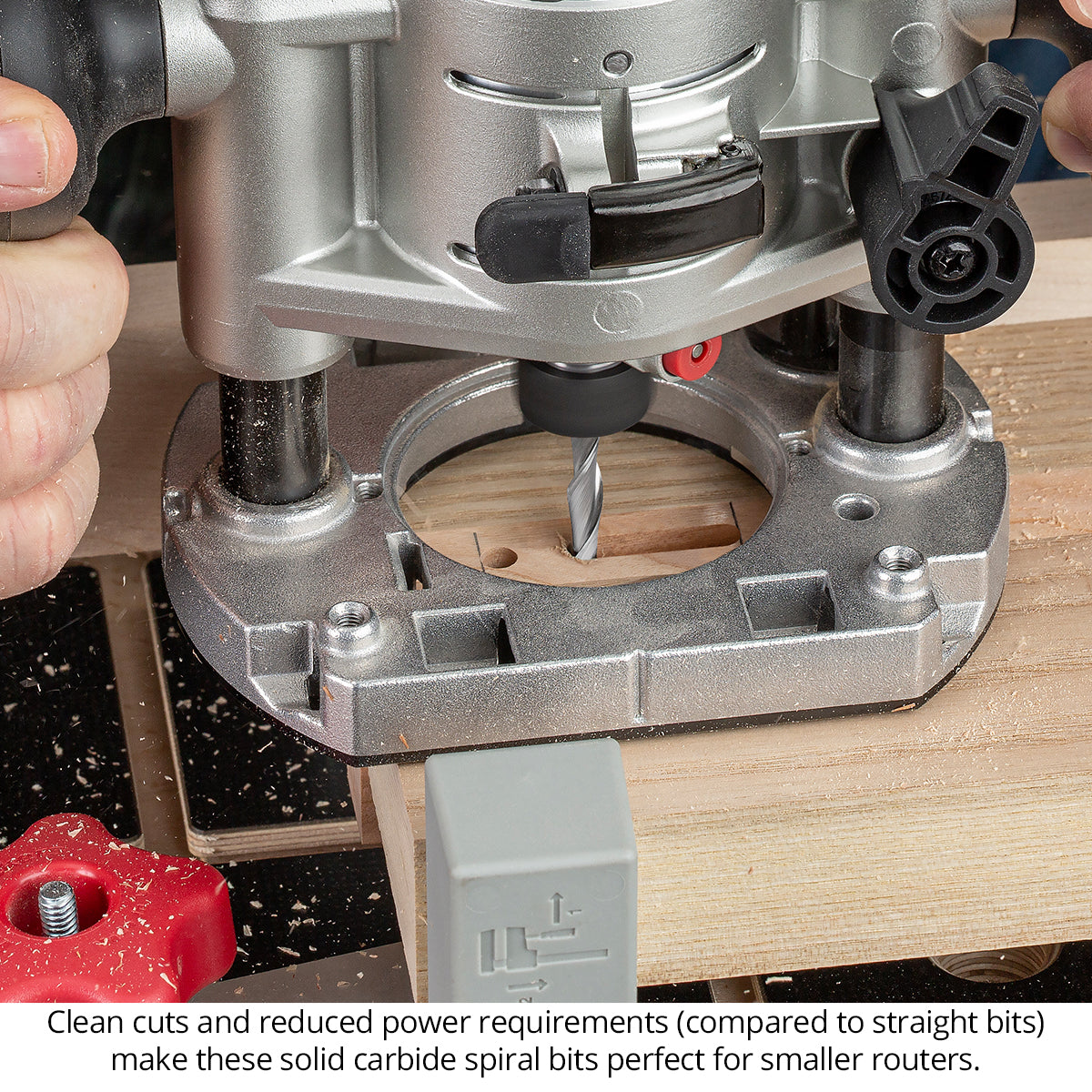 Ultra-Shear Spiral Router Bits 1/4 SH | 1/4 CD | 3/4 CL | 2 FL | Solid Carbide, Down Cut - US2075D