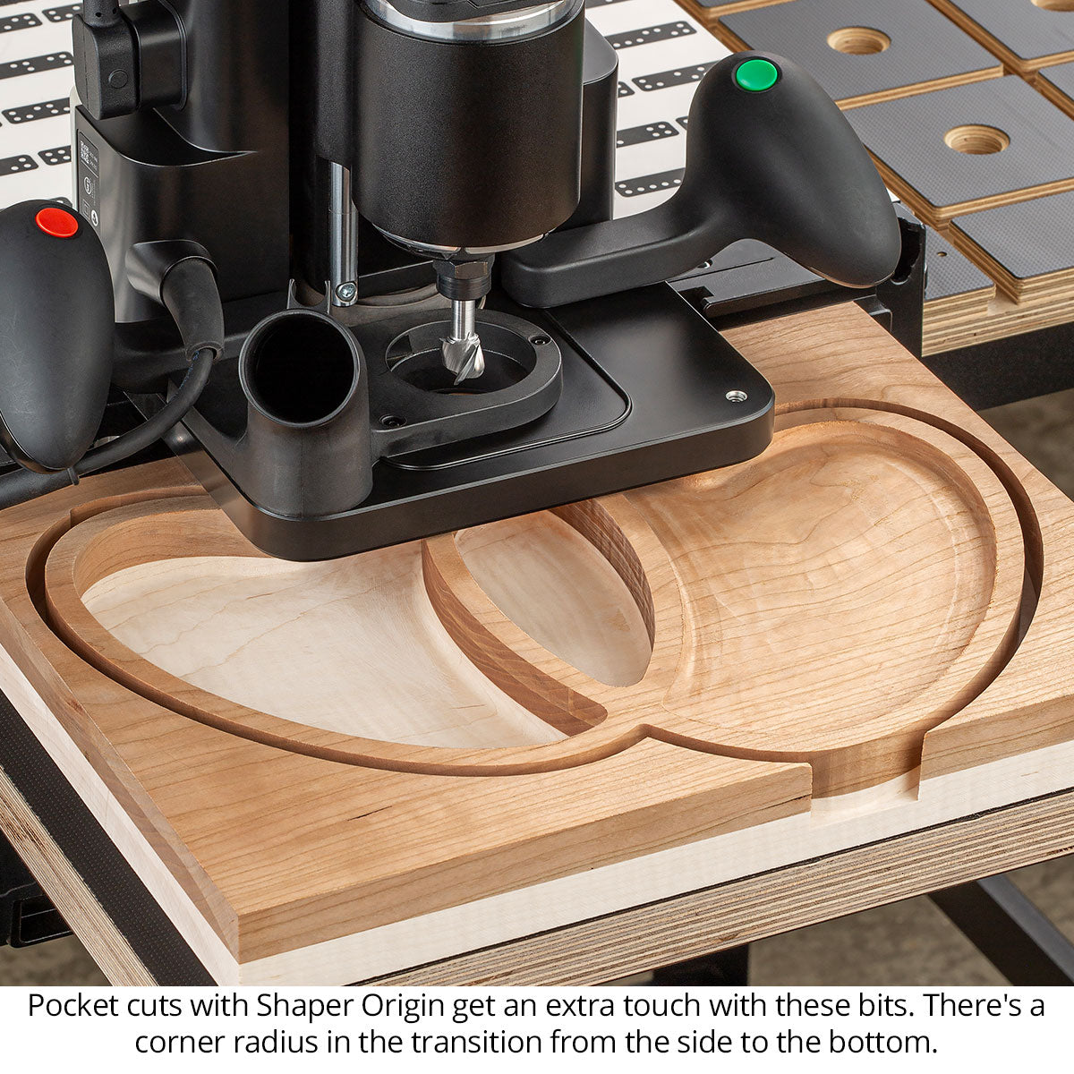 Ultra-Shear Bowl & Tray Router Bits, Compact, 1/8RD | 1/4 SH | 1/2 CD | 3/8 CL | 3 FL | Carbide Head - US25125BB