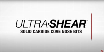 Ultra-Shear Cove Nose CNC Router Bits 1/2 SH | 1/8 Radius | 2 Flute | Solid Carbide | Flat Bottom & Curved Edge - US5018CN