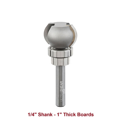 Ultra-Shear Finger Grip Groove Router Bit 1/4 SH | 1" Boards | 2 Flute | Carbide Tipped | USA Made - US210FGGR