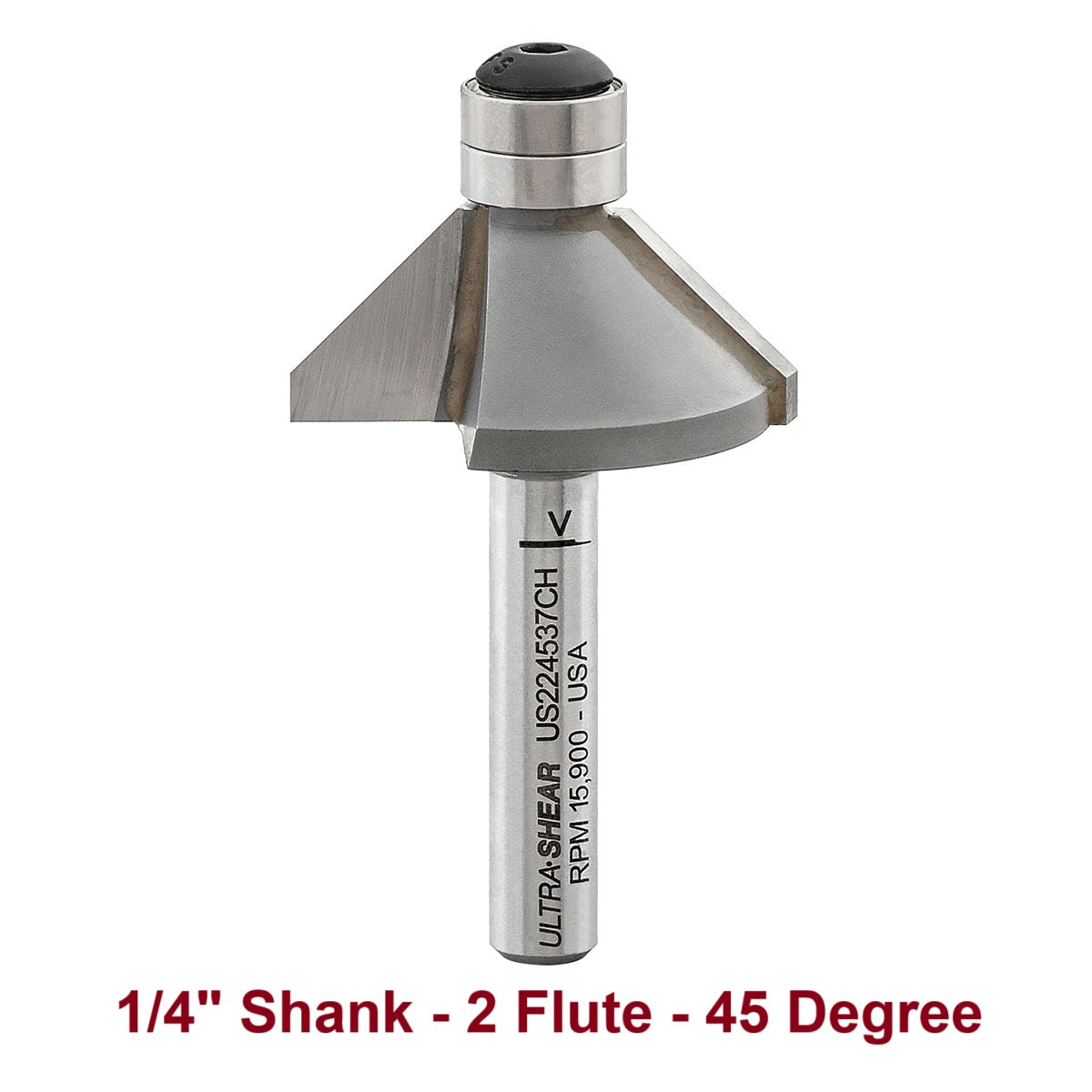 Ultra-Shear Chamfer Router Bits | Carbide Tipped | US224537CH