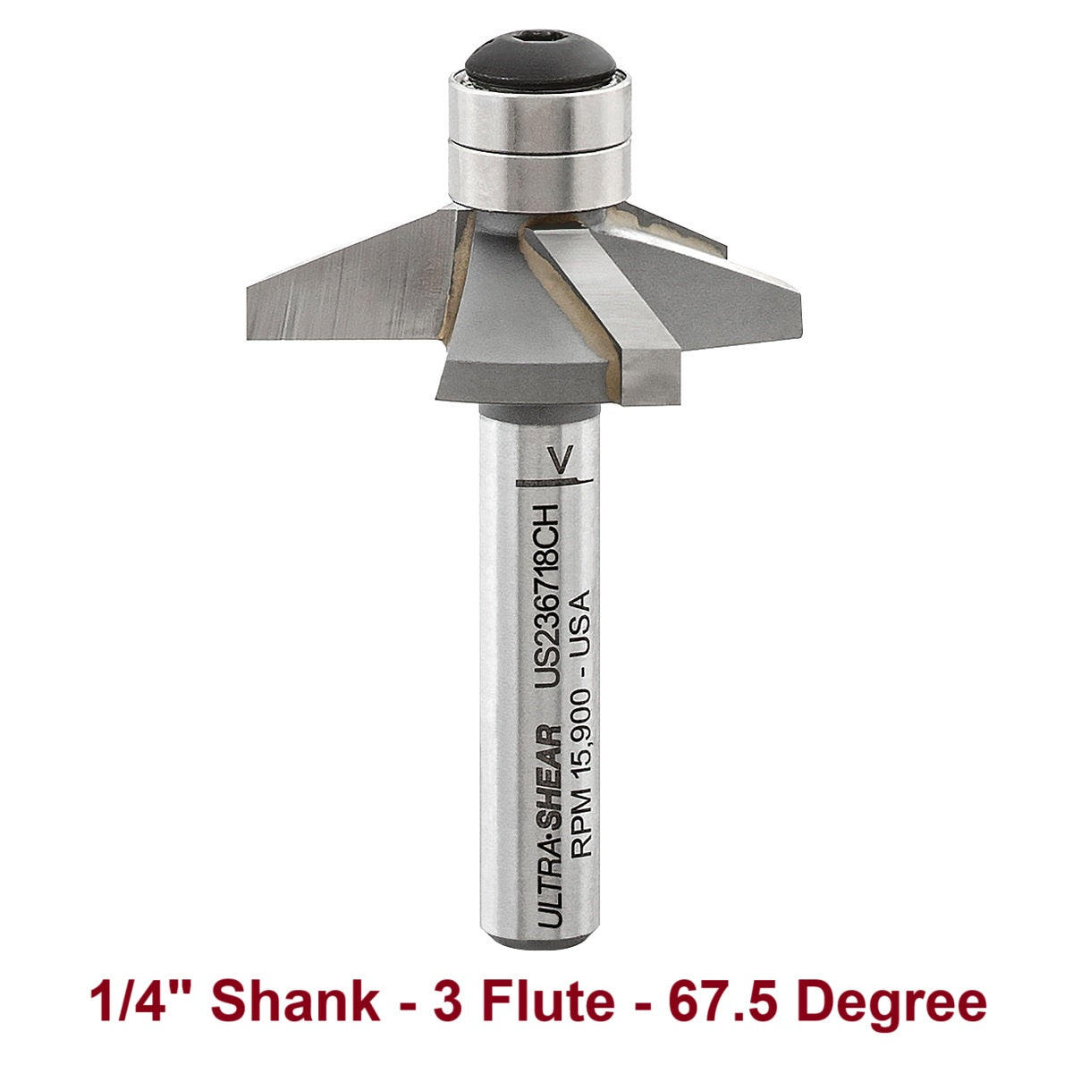 Ultra-Shear Chamfer Router Bits | Carbide Tipped | US236718CH