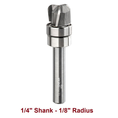 Ultra-Shear Bowl & Tray Router Bits, Compact, 1/8RD | 1/4 SH | 1/2 CD | 3/8 CL | 3 FL | Carbide Head - US25125BB