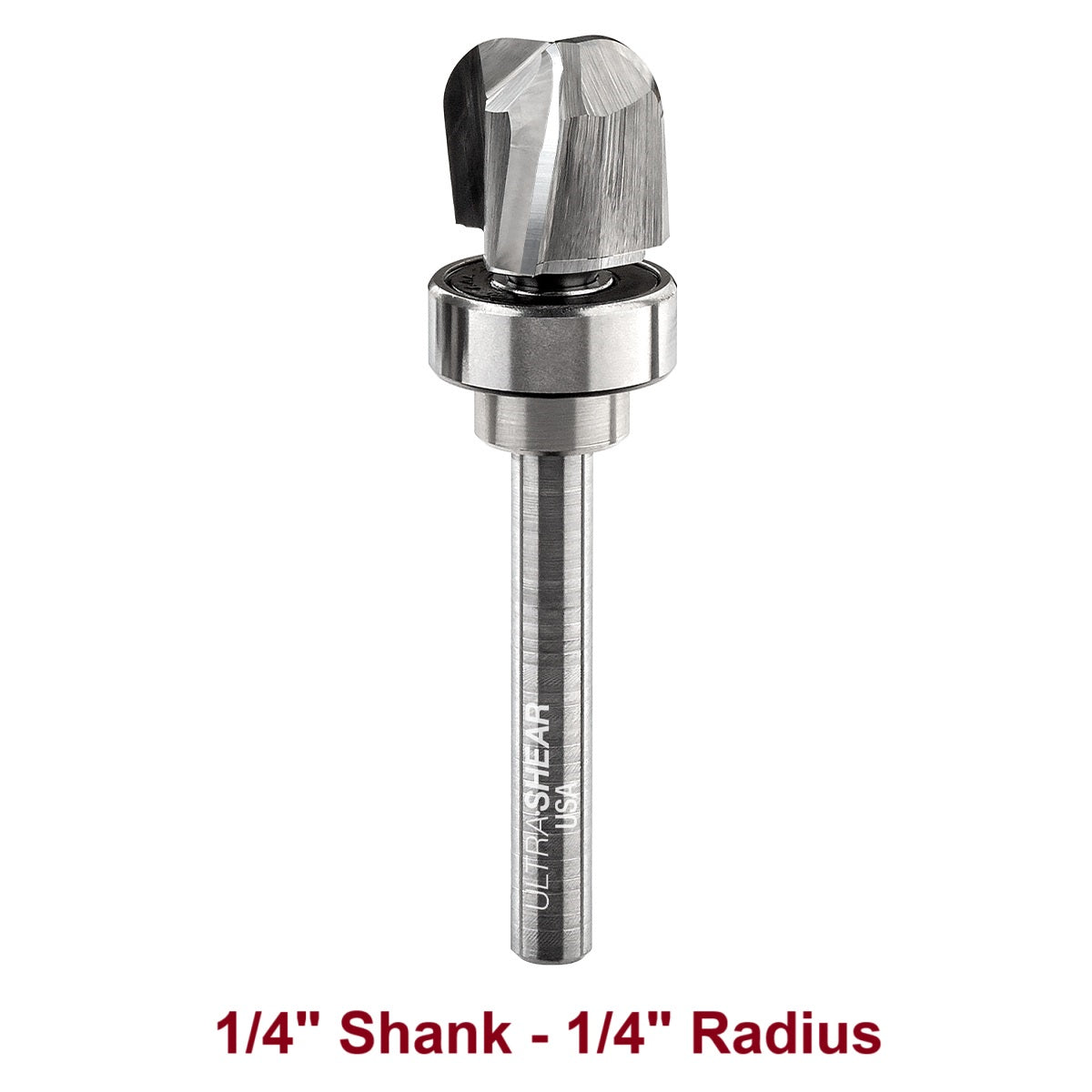 Ultra-Shear Bowl & Tray Router Bits, Deep Reach, 1/4 Radius | 1/4 SH | 3/4 CD | 5/8 CL | 3 FL | Carbide Head - US27250BD