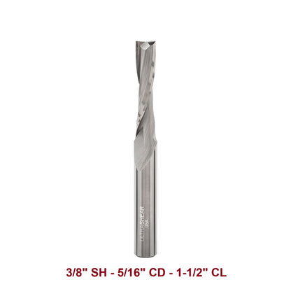Ultra-Shear Variable Helix Joinery Router Bit 3/8 SH | 5/16 CD | 1-1/2 CL | Solid Carbide | USA Made - US523115UV