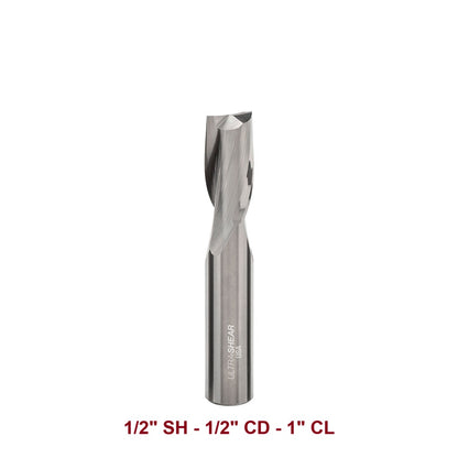 Ultra-Shear Variable Helix Joinery Router Bit 1/2 SH | 1/2 CD | 1 CL | Solid Carbide | USA Made - US525010UV